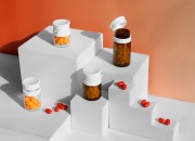 Staklena bočica od 10mL u providnoj ili karamel boji, sa belim sigurnosnim poklopcem (PP24) za lekove i homeopatske proizvode-grupa_slika