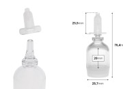 Providna bočica 10mL za jednokratnu upotrebu sa poklopcem-dimenzije_slike