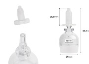 Providna bočica 5mL za jednokratnu upotrebu sa poklopcem-dimenzije_slike