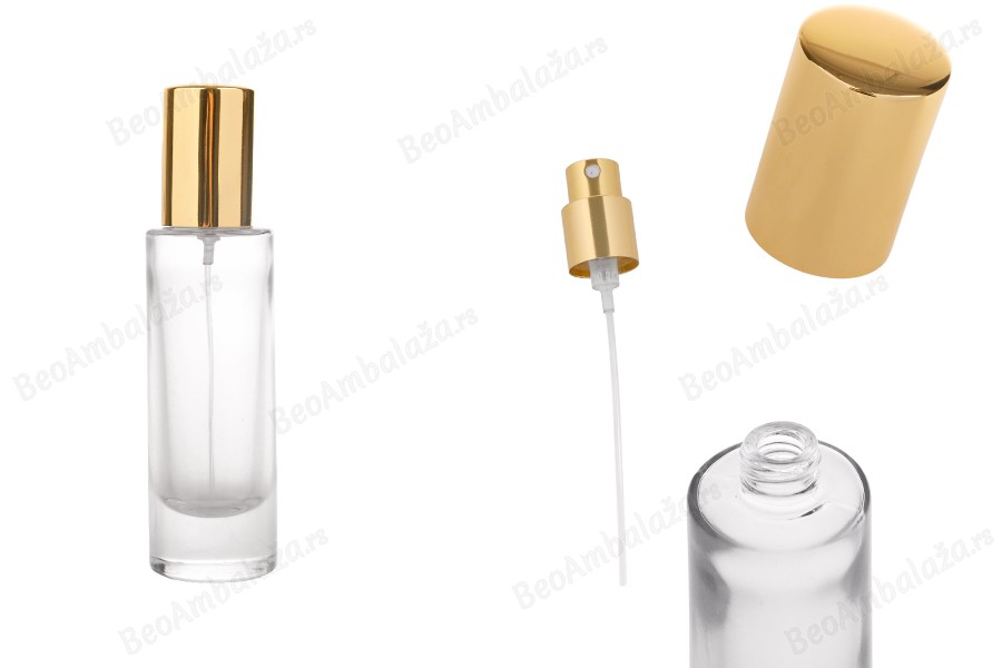 Bočica za parfeme 30mL providna sa sprejom i aluminijumskim poklopcem-slika_proizvoda