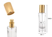 Bočica za parfeme 30mL providna sa sprejom i aluminijumskim poklopcem-dimenzije_slike