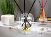 Staklena posuda 190 mL dvokomorna (90x120 mm) od duvanog stakla, pogodna za osveživače prostora, u raznim bojama-grupa_slika