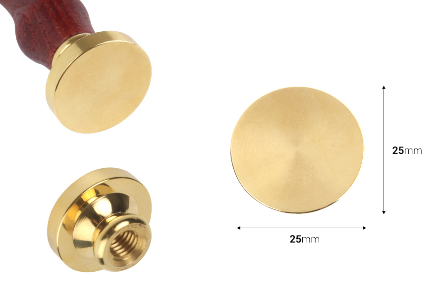 Žig za vosak prečnika 25mm, bez logotipa-dimenzije_slike