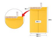Koverta sa pucketavom folijom 160x230 mm sa samolepljivim zatvaranjem-dimenzije_slike