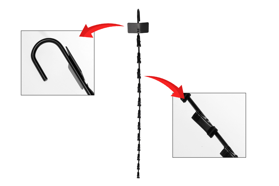 Metalna kuka 65,5x800 mm za izlaganje proizvoda sa 12 klipa-grupa_slika