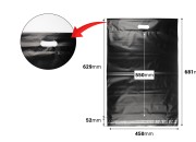 Kurirske vodootporne PE transportne kese 450x550 mm crne boje, sa samolepljivim zatvaranjem i ručkom - 100 kom