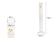 Staklena menzura 100mL Staklena menzura 100mL