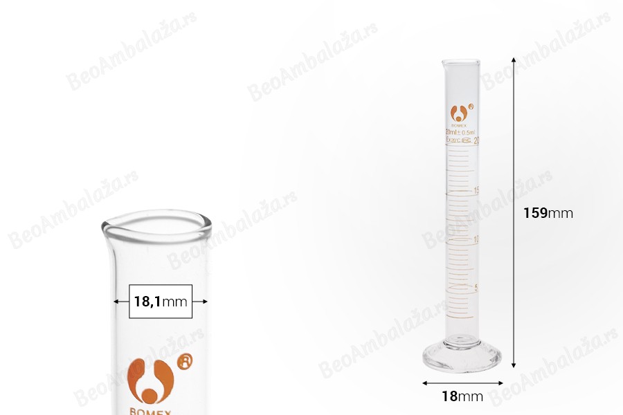 Staklena menzura 20mL-dimenzije_slike