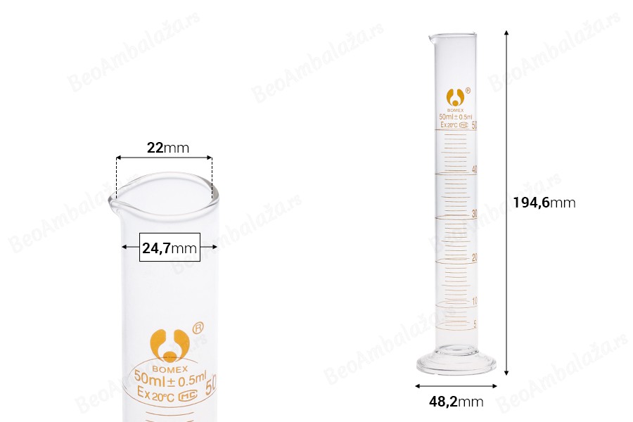 Staklena menzura 50mL-dimenzije_slike