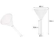 Stakleni levak prečnika 60 mm (vrh 8 mm)-dimenzije_slike