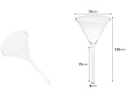 Stakleni levak prečnika 75 mm (vrh 8 mm)-dimenzije_slike