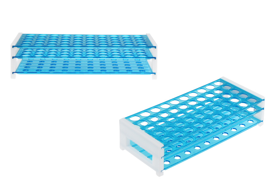 Plastični stalak 256x113x64 mm sa 40 otvora za bočice (prečnik otvora 18 mm)-slika_proizvoda