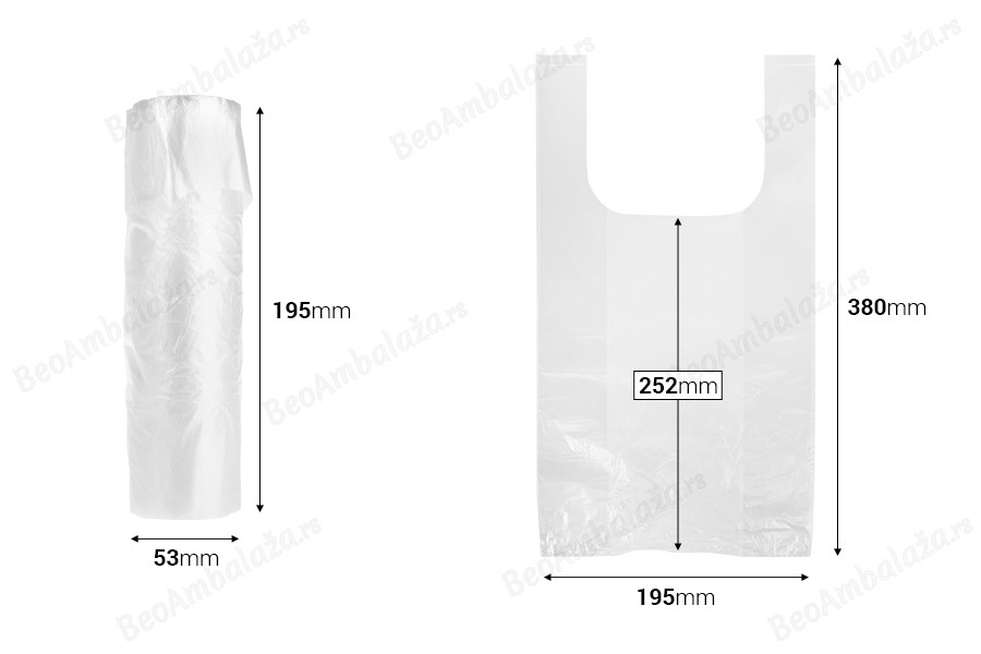 Plastična providna kesa 195x380 mm - 100 kom na rolni-dimenzije_slike