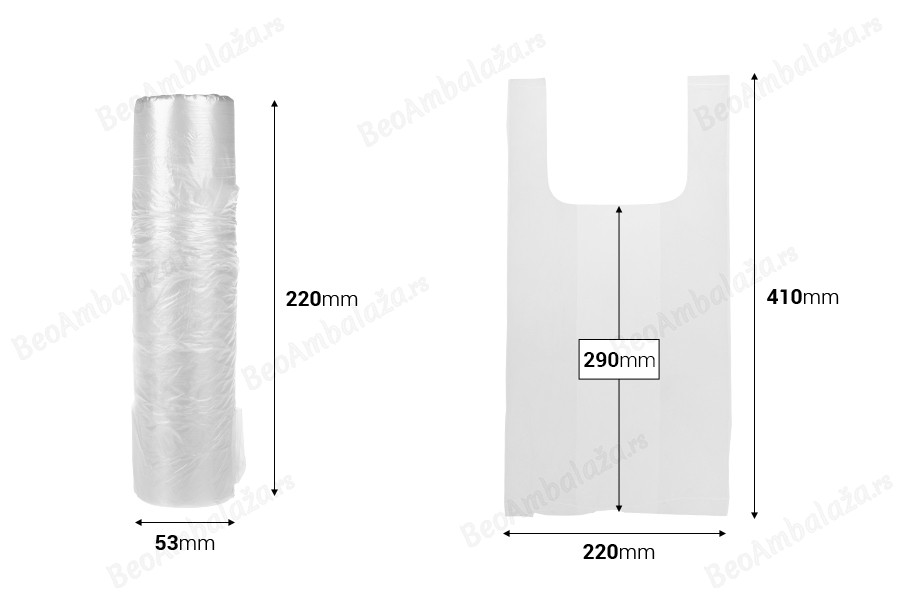 Plastična providna kesa 220x410 mm - 100 kom na rolni-dimenzije_slike