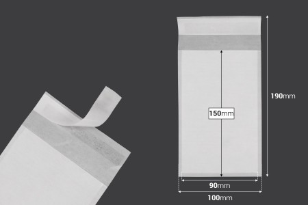 Papirna koverta 100x150 mm sa samolepljivim zatvaranjem - 100 kom-dimenzije_slike