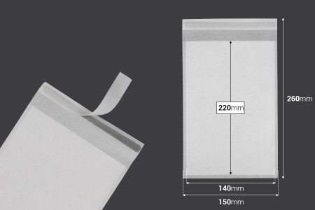 Papirna koverta 150x220 mm sa samolepljivim zatvaranjem - 100 kom-dimenzije_slike