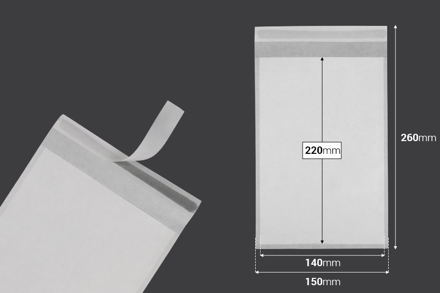 Papirna koverta 150x220 mm sa samolepljivim zatvaranjem - 100 kom