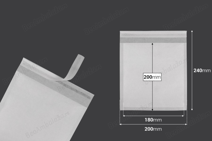 Papirna koverta 200x200 mm sa samolepljivim zatvaranjem - 100 kom-dimenzije_slike