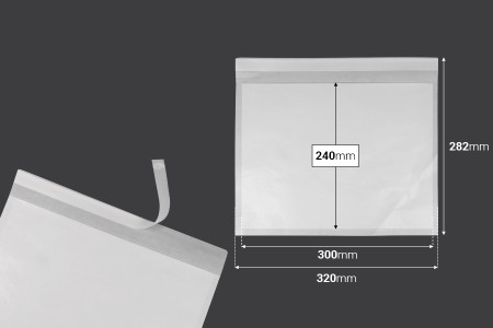 Papirna koverta 320x240 mm sa samolepljivim zatvaranjem - 100 kom-dimenzije_slike