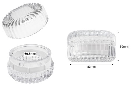 Staklena teglica 100 mL (83x50 mm) sa staklenim poklopcem za sveću-dimenzije_slike