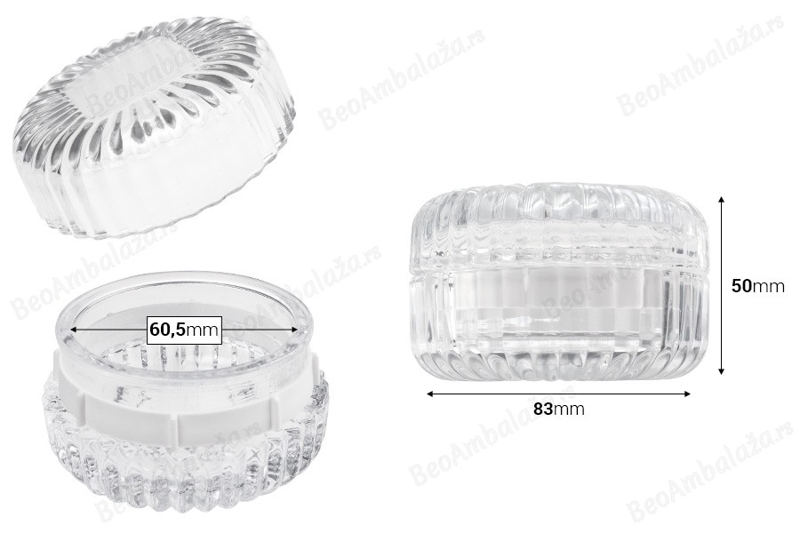 Staklena teglica 100 mL (83x50 mm) sa staklenim poklopcem za sveću-dimenzije_slike