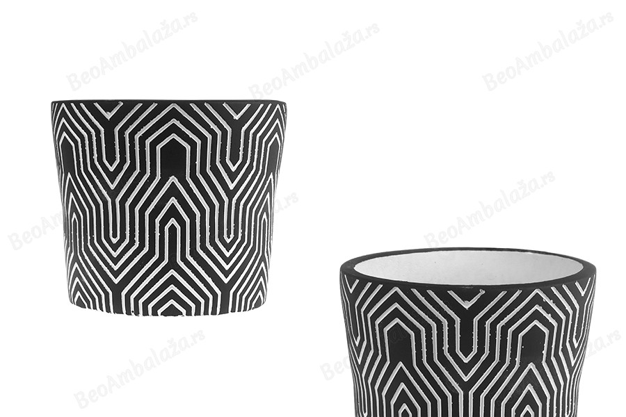 Dekorativna posuda 118x103 mm od cementa, za sveću ili cveće-slika_proizvoda