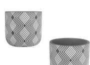 Dekorativna posuda 120x110 mm od cementa, za sveću ili cveće