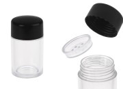 Akrilna kutijica 10 mL sa zatvaračem i čepom sa rupicama, za praškastu kozmetiku - 12 kom Akrilna kutijica 10 mL sa zatvaračem i čepom sa rupicama, za praškastu kozmetiku - 12 kom