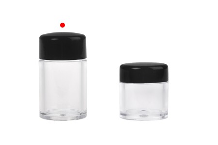 Akrilna kutijica 10 mL sa zatvaračem i čepom sa rupicama, za praškastu kozmetiku - 12 kom-grupa_slika