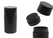Crna bočica 15 mL (44x85 mm) sa rupicama i poklopcem Crna bočica 15 mL (44x85 mm) sa rupicama i poklopcem