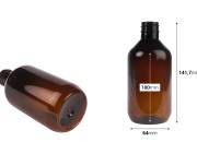 Cilindrična PET boca 300 mL u karamel ili maslinastoj boji (28/410)