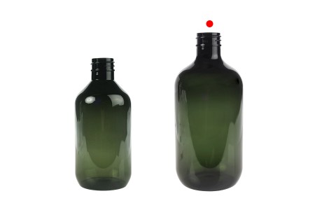 Plastična cilindrična PET boca 500 mL u karamel ili maslinastoj boji (28/410)-grupa_slika
