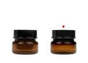 Plastična karamel teglica 50 mL sa duplim dnom, plastičnim međupoklopcem i zatvaračem-grupa_slika