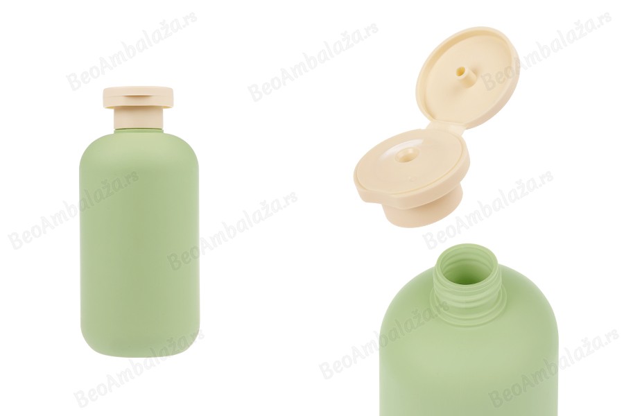Plastična (HDPE) boca od 300 mL sa flip-top poklopcem za šampon, gel za tuširanje i losion-slika_proizvoda