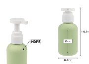 Plastična (HDPE) boca od 100 mL sa pumpicom za šampon, gel za tuširanje i losion-dimenzije_slike