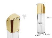 Providna dvokomorna bočica 60mL sa zlatnom pumpicom-dimenzije_slike