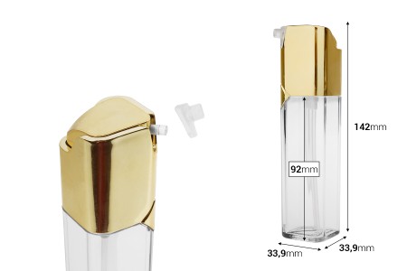 Providna dvokomorna bočica 60mL sa zlatnom pumpicom-dimenzije_slike