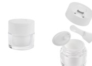 Akrilna teglica od 15mL sa belim zatvaračem, spatulom i plastičnim međupoklopcem-slika_proizvoda