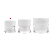 Akrilna teglica od 15mL sa belim zatvaračem, spatulom i plastičnim međupoklopcem-grupa_slika