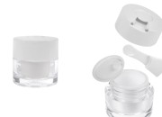 Akrilna teglica od 30mL sa belim zatvaračem, spatulom i plastičnim međupoklopcem-slika_proizvoda