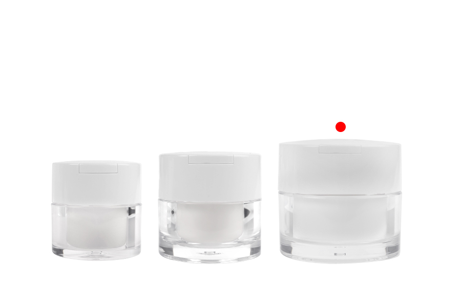 Akrilna teglica od 50mL sa belim zatvaračem, spatulom i plastičnim međupoklopcem-grupa_slika