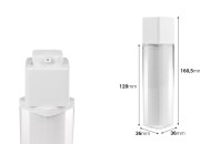 Airless akrilna bočica 50 mL sa belom pumpicom Airless akrilna bočica 50 mL sa belom pumpicom-dimenzije_slike