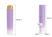 Bočica sa sprejom 10 mL za parfem (sa unutrašnjom staklenom bočicom) u različitim MAT bojama-dimenzije_slike