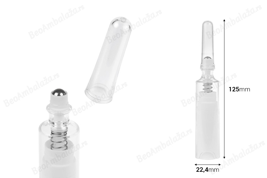 Airless bočica 5mL za serum sa roll-on i poklopcem-dimenzije_slike