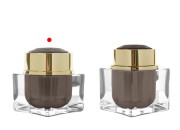 Luksuzna akrilna teglica od 30 mL sa zatvaračem i plastičnim međupoklopcem-grupa_slika