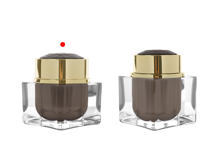 Luksuzna akrilna teglica od 30 mL sa zatvaračem i plastičnim međupoklopcem-grupa_slika