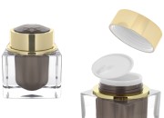 Luksuzna akrilna teglica od 50 mL sa zatvaračem i plastičnim međupoklopcem-slika_proizvoda