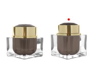 Luksuzna akrilna teglica od 50 mL sa zatvaračem i plastičnim međupoklopcem-grupa_slika