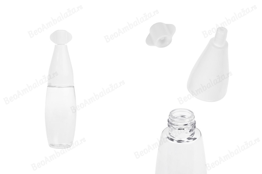 Plastična providna bočica 10mL sa uskim vrhom i navojnim zatvaračem - 50 kom-slika_proizvoda