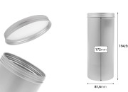 Cilindrična metalna kutija 1000mL sa zatvaračem Cilindrična metalna kutija 1000mL sa zatvaračem-dimenzije_slike